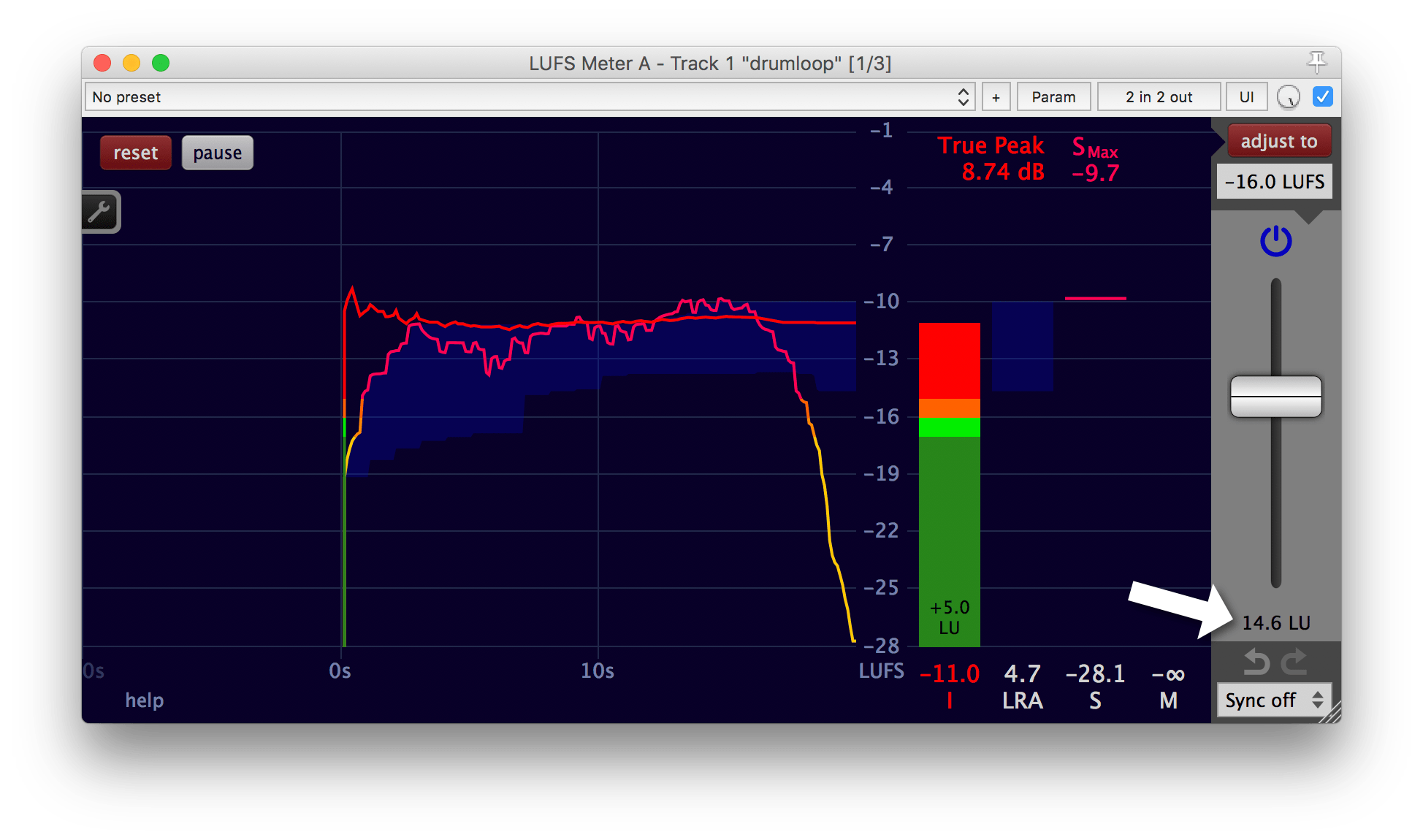 High loudness target 7