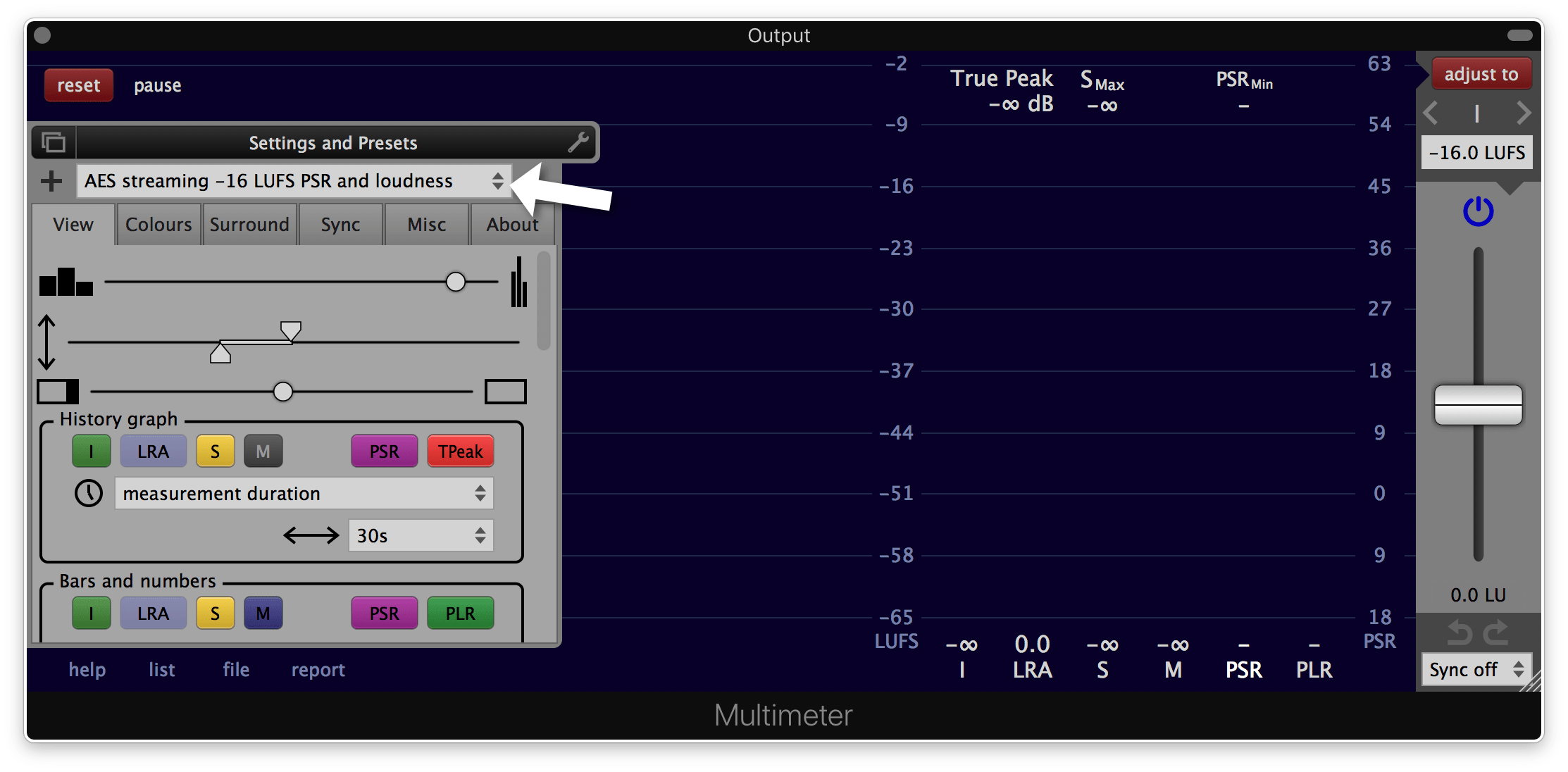 Preset load